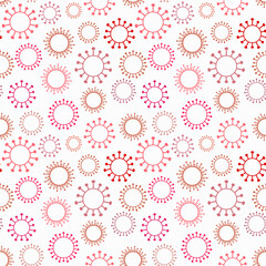 vector seamless isolated pattern with covid-19.