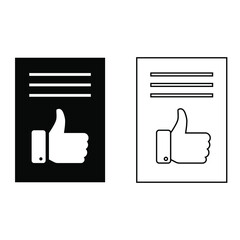 Feedback icon vector set. rating illustration sign collection. appraisal symbol.
