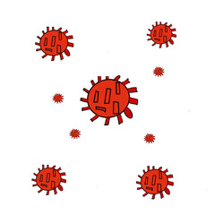 vector of coronavirus 2019 and virus background