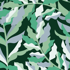 vector seamless pattern with leaf pattern.