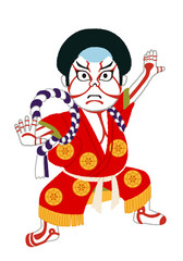 見得を切る歌舞伎のポーズ