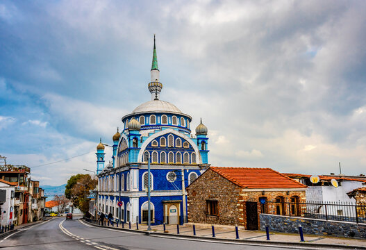 Fatih Mosque view on Varyant Street in Izmir City of Turkey