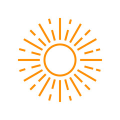 sun logo icon vector design illustration