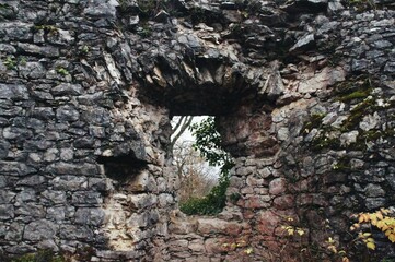 Burgruine Neideck verlassene Mauer