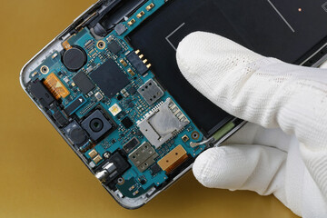 Repair of  printed circuit  board for GSM smart  phone