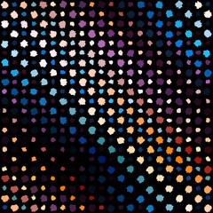 Seamless background pattern. Abstract regular grunge polka dot. Vector image