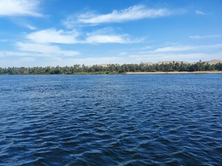 Aswan Nile river in Egypt 