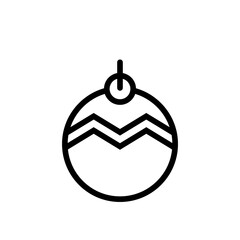 Christmas Bauble Icon Vector