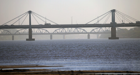 Nile river in Khartoum Sudan 