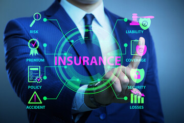 Concept of various types of insurance