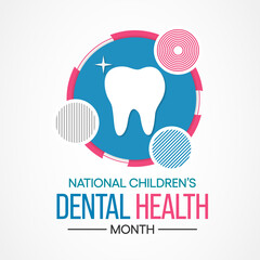 Vector illustration on the theme of National Children's Dental Health month observed each year during February.