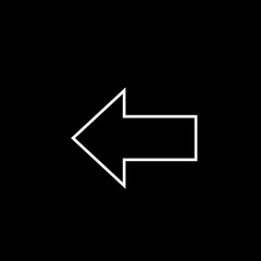 Arrow icon isolated on background. Trendy vector symbol. Arrow icon in flat style. Creative arrow template for web site, app, graphic design, ui and logo. Arrow vector symbol