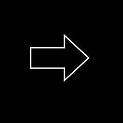 Arrow icon isolated on background. Trendy vector symbol. Arrow icon in flat style. Creative arrow template for web site, app, graphic design, ui and logo. Arrow vector symbol