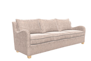 Couch auf weiß isoliert