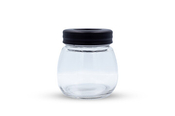 Coffee jar isolated on white background