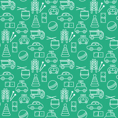 Vector Pattern Kid Toy Active Play Game Childhood