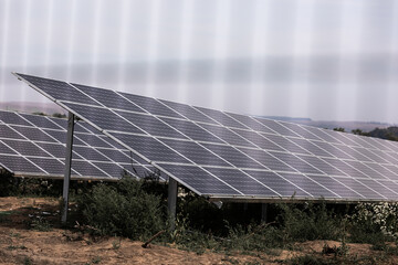 Solar panel, photovoltaic, alternative electricity source - concept of sustainable resources