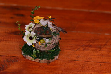 Handmade Christmas and New Year wreaths from vine