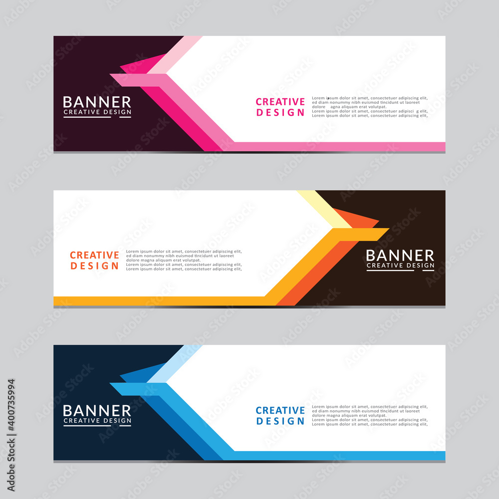 Sticker vector abstract geometric design banner web template. modern design. vector illustration