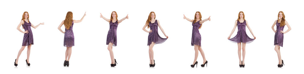 Naklejka premium Woman isolated on the white background