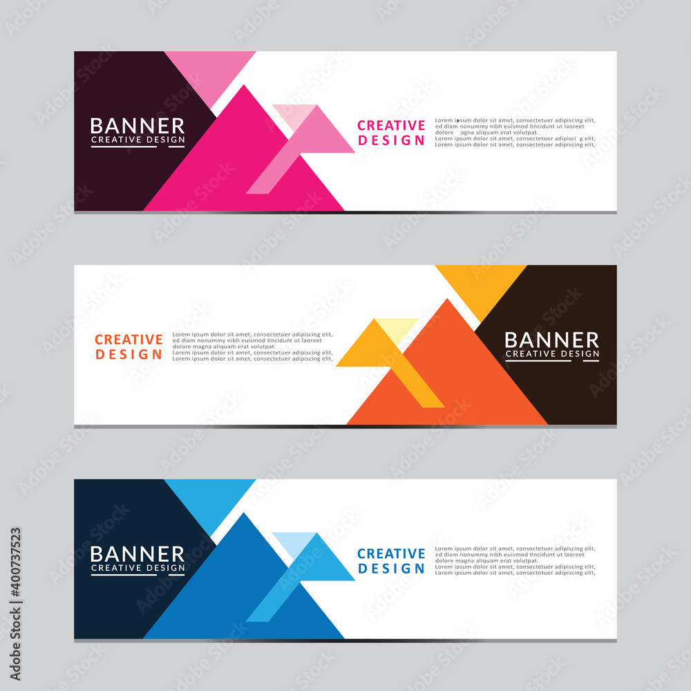 Poster vector abstract geometric design banner web template. modern design. vector illustration