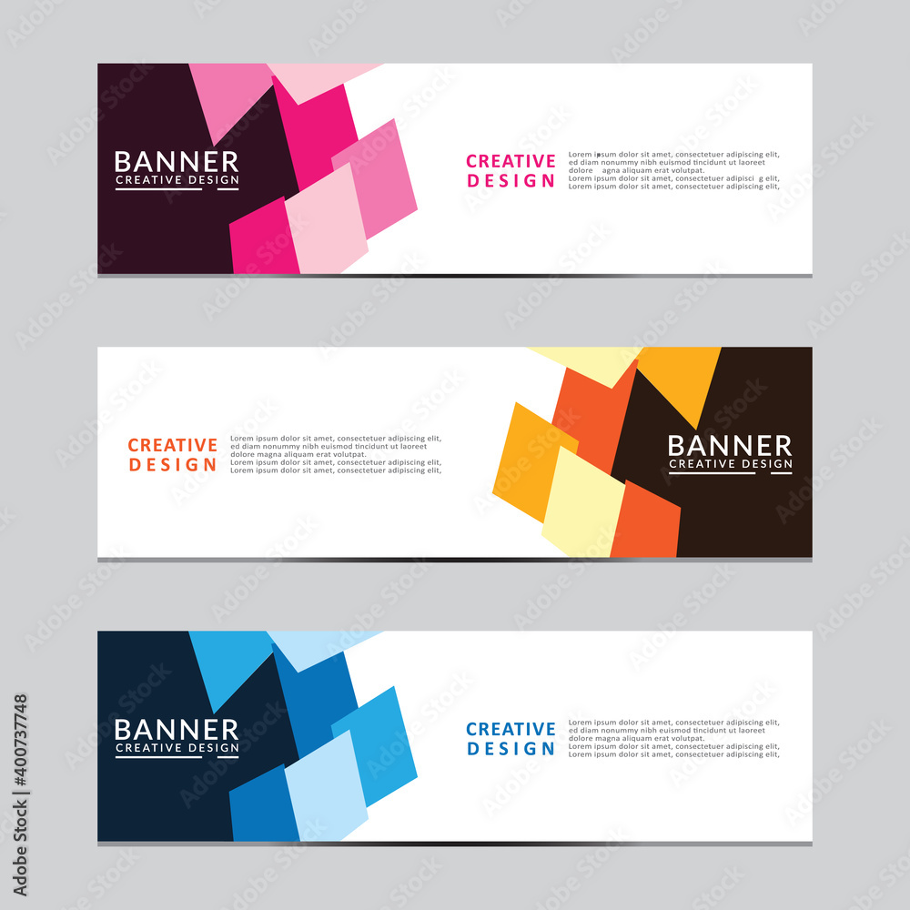 Poster vector abstract geometric design banner web template. modern design. vector illustration