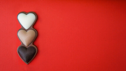 Chocolate hearts - Valentine day present