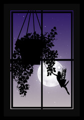 Fairy in your home silhouette art