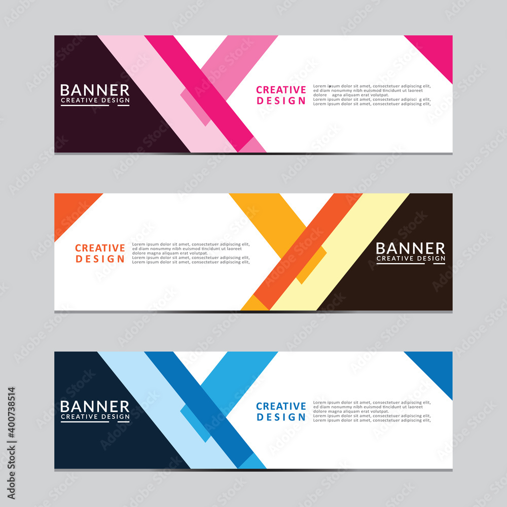 Poster vector abstract geometric design banner web template. modern design. vector illustration
