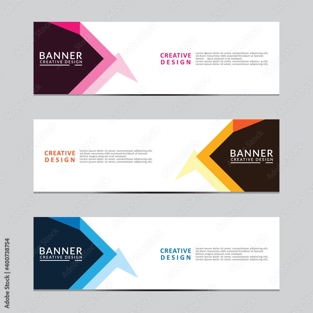 Sticker vector abstract geometric design banner web template. modern design. vector illustration