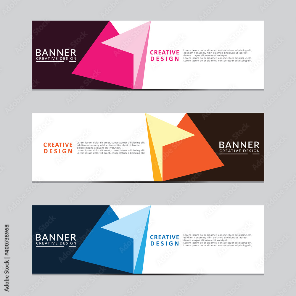 Poster vector abstract geometric design banner web template. modern design. vector illustration