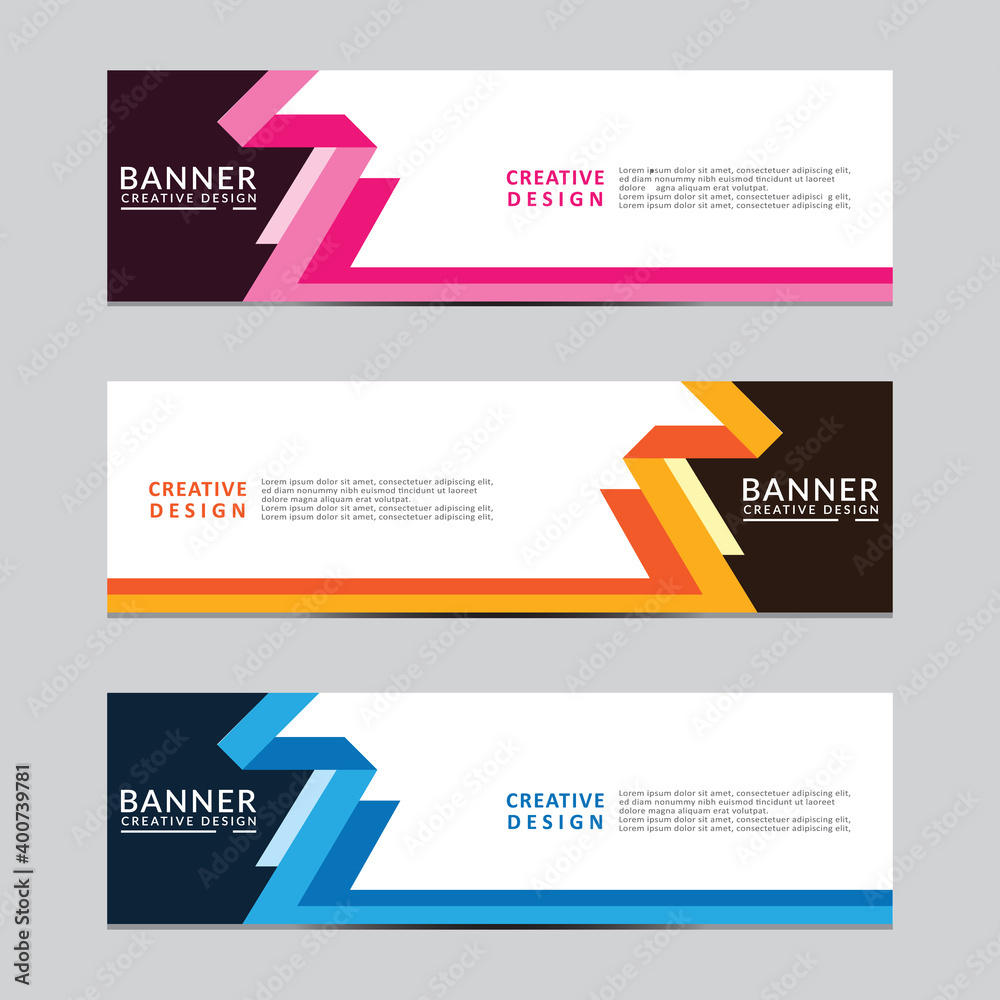 Sticker vector abstract geometric design banner web template. modern design. vector illustration