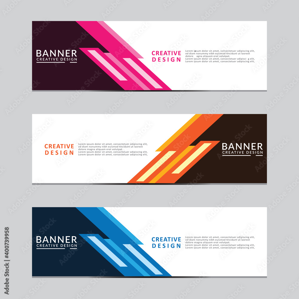 Poster vector abstract geometric design banner web template. modern design. vector illustration