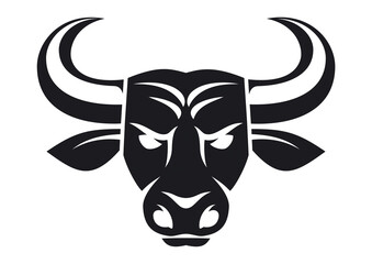 Bull head isolated illustration 