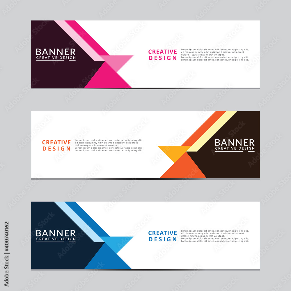Sticker vector abstract geometric design banner web template. modern design. vector illustration