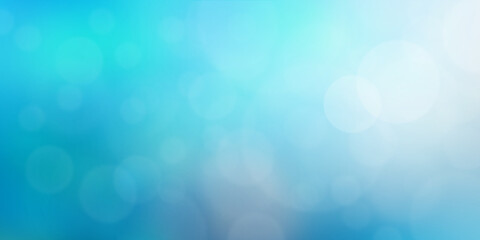 Vintage pastel ocean blue bokeh abstract background for creative.