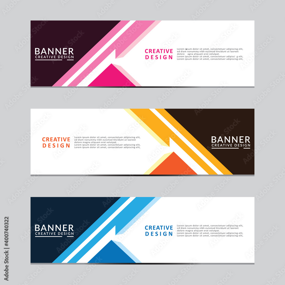 Sticker vector abstract geometric design banner web template. modern design. vector illustration