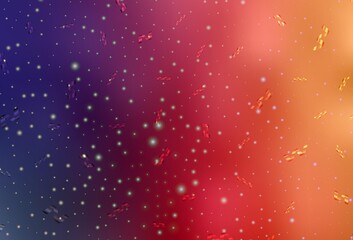 Light Pink, Yellow vector pattern in Christmas style.