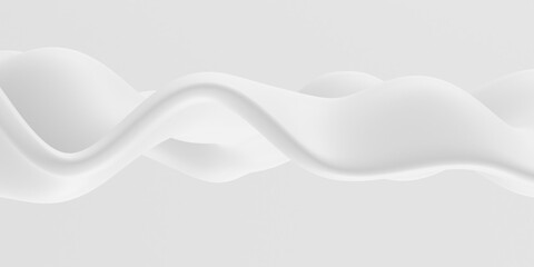 White abstract liquid wavy background