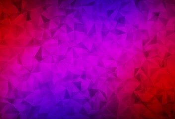 Obraz premium Dark Blue, Red vector polygon abstract layout.