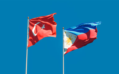 Flags of Turkey and Philippines.
