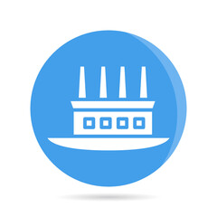 Fototapeta premium ship, boat, yacht in blue circle background vector