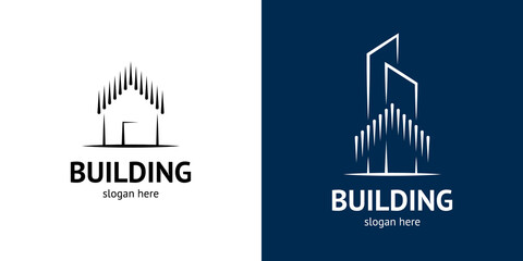 Modern building logo