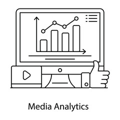 
Infographic flat outline vector showing, visual presentation of data
