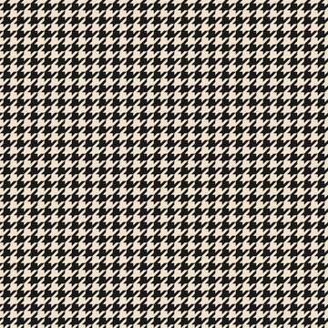 Black and white houndstooth seamless pattern