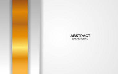 Design White And Gold Abstract Background