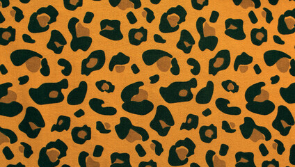 Fototapeta na wymiar Leopard skin fur seamless pattern.