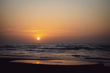 Early Sunrise at beach in Padre Island