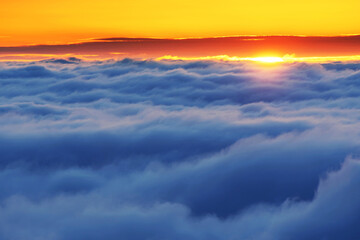 Alpine sea of clouds