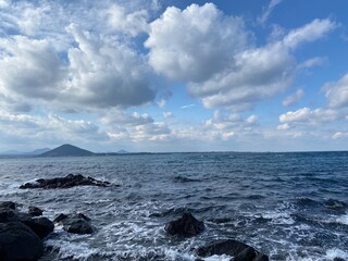 제주도 푸른바다